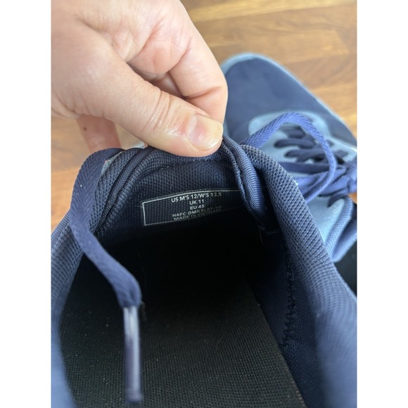 Kizik Milan Naval Academy Blue Sneakers Men's Size 12 Suede Lace-Up Tennis Shoes - Picture 11 of 11